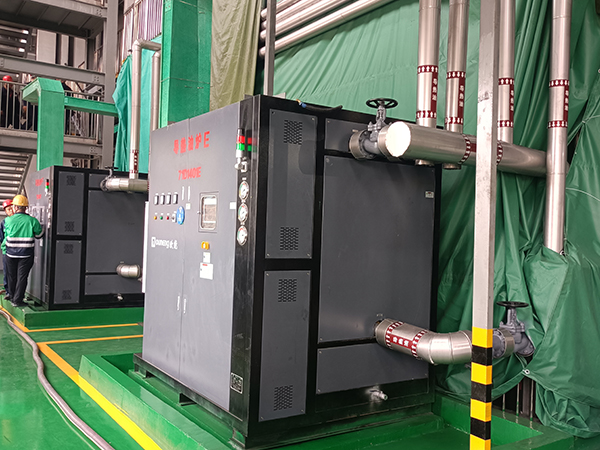 三元前軀體盤式干燥機400KW有機熱載體爐「歐能機械」 其他行業控溫解決方案